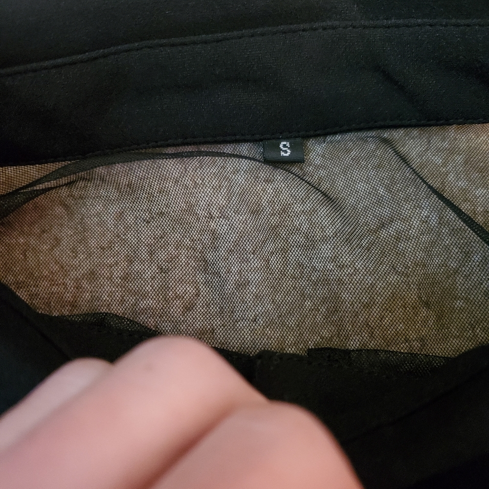 Keyhole Mesh Bell Long Sleeve Gothic Cocktail Vintage Dress - Picture 5 of 7